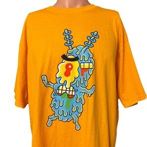 NEW Nickelodeon SpongeBob SquarePants Plankton Yellow Shirt Size XL Mens